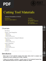 Cutting Tool Materials Seminar