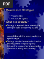 MG 443 Lesson 6 Maintenance Strategies