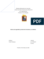 Normas de Seguridad y Prevención de Lesiones y Accidentes Cuarto Objetivo