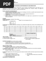 Random Variables and Probability Distributions