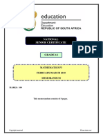 Mathematics P3 Feb-March 2010 Eng Memo