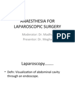 Anaesthesia For Lap