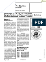 Series TY-B - 2.8, 5.6, and 8.0 K-Factor Upright, Pendent, and Recessed Pendent Sprinklers Standard Response, Standard Coverage