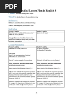 A Detailed Lesson Plan in English 8: Content: Objective References