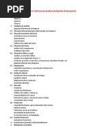 Indice Informe Análisis Gestión Empresarial