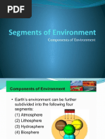 Components (Segments of Environment) & Ecology