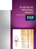 Os Metais No Organismo Humano Filipa