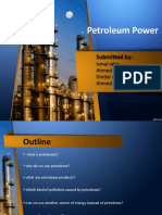 Petroleum Power: Submitted By: Submitted by