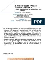 2.7 Relacion Entre Diseño Organizacional y El Tamaño y Giro de La Empresa