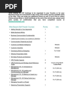 Web Based (Self-Paced) Courses Points Info: 1 Extra Point