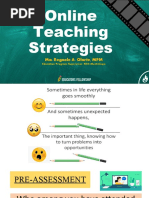 Online Teaching Strategies: Ma. Regaele A. Olarte, MPM