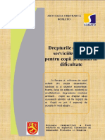 Drept Copiilor Serviciile Sociale Copii Dificultate PDF