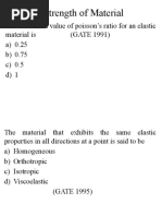 SOM & Soil - GATE Questions