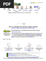 How To Calculate Your Exterior Square Footage