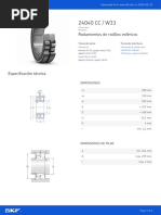 Rodamientos de Rodillos Esféricos: Dimensiones