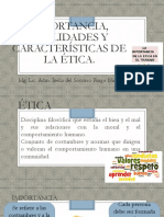 Sesión #2 Importancia, Cualidades y Características de La Ética