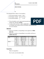 Math First Course