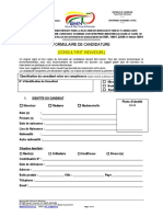 Formulaire de Candidature de Consultants Individuels PDF