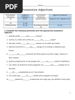 L Breaux - Possessive Adjective Worksheet