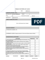 Descripción de Cargo - Servicios Generales