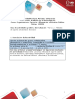 Guia de Actividades y Rúbrica de Evaluación Unidad 2-Tarea 2 - Métodos de Soporte A La Toma de Decisiones