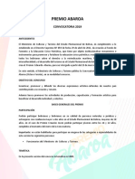 Convocatoria Eduardo Avaroa