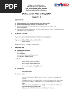 Daily Lesson Plan in Mapeh 9 2nd COT