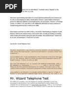 Mr. Wizard Telephone Test: New Era Card Tricks