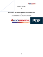 Recruitment and Selection in ICICI Prudential - 93997485