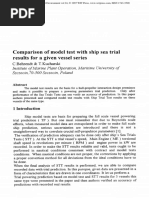 Comparison of Model Test With Ship Sea Trial PDF