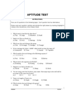 Aptitude Test