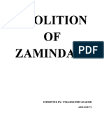 Aboilation of Zamindari