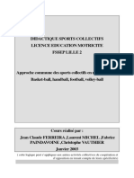 Didactique-Des-Sports-Collectif Basket-Ball, Handball, Football, Volley-Ball PDF