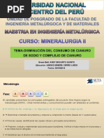 Six-Sigma en La Disminución Del Consumo de Cianuro de Sodio