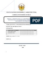 Tema 1 - Introducción A La Concentración de Minerales