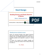 Steel Design: Bending Stresses and Plastic Moment of Beams