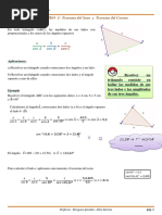 REPARTIDO 2 Teorema Del Seno y Del Coseno
