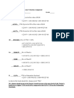 Answer Sheet For Fixed Income Valuation