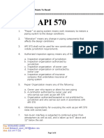 02 API 570 Points To Recall