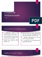 Lectures On Multiprocessors: Unit 10