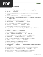 Definite and Indefinite Articles - PDF Grammar Worksheet - B1 - ART007