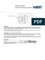 Category 6 UTP Cable Cut Sheet: Description