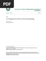 Crowding Out and Government Spending: University Avenue Undergraduate Journal of Economics