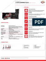 Msi MPG x570 Gaming Plus Datasheet