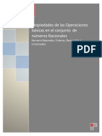 Trabajo de Investigacion de Las Propiedades de Los Numeros en El Conjunto de Numeros Racionales