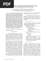 Competency-Based Assessment of Industrial Engineering Graduates: Basis For Enhancing Industry Driven Curriculum