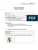 Guía de Trabajo Gustavo y Los Miedos