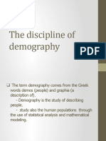 The Discipline of Demography