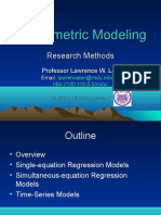 Econometric Modeling