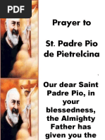 Prayer To St. Padre Pio de Pietrelcina